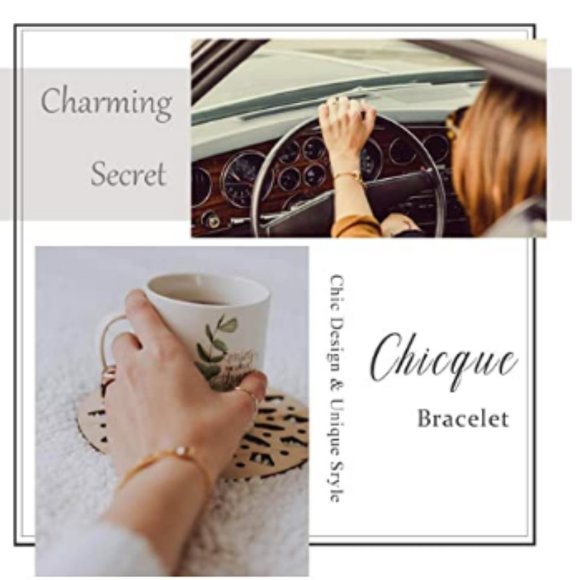 Sweet Cross Hand Chain Beads Bangle - Picture 5 of 7